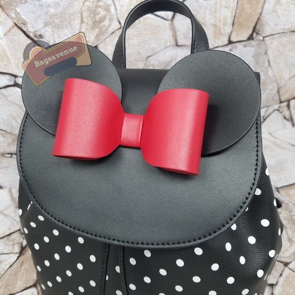 Disney minnie mouse Backpack Novelty Bag Purse Black Polka Dot kate spade main image 9